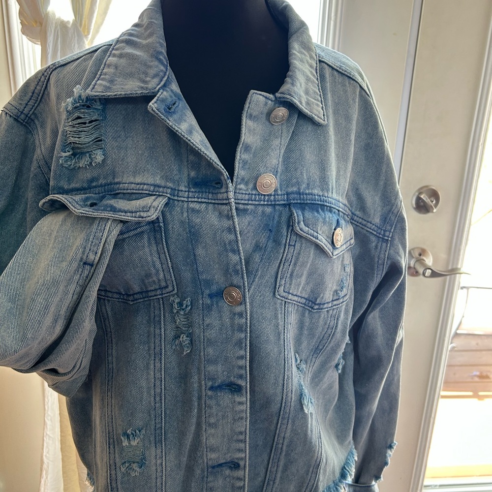 Distressed Denim Jacket